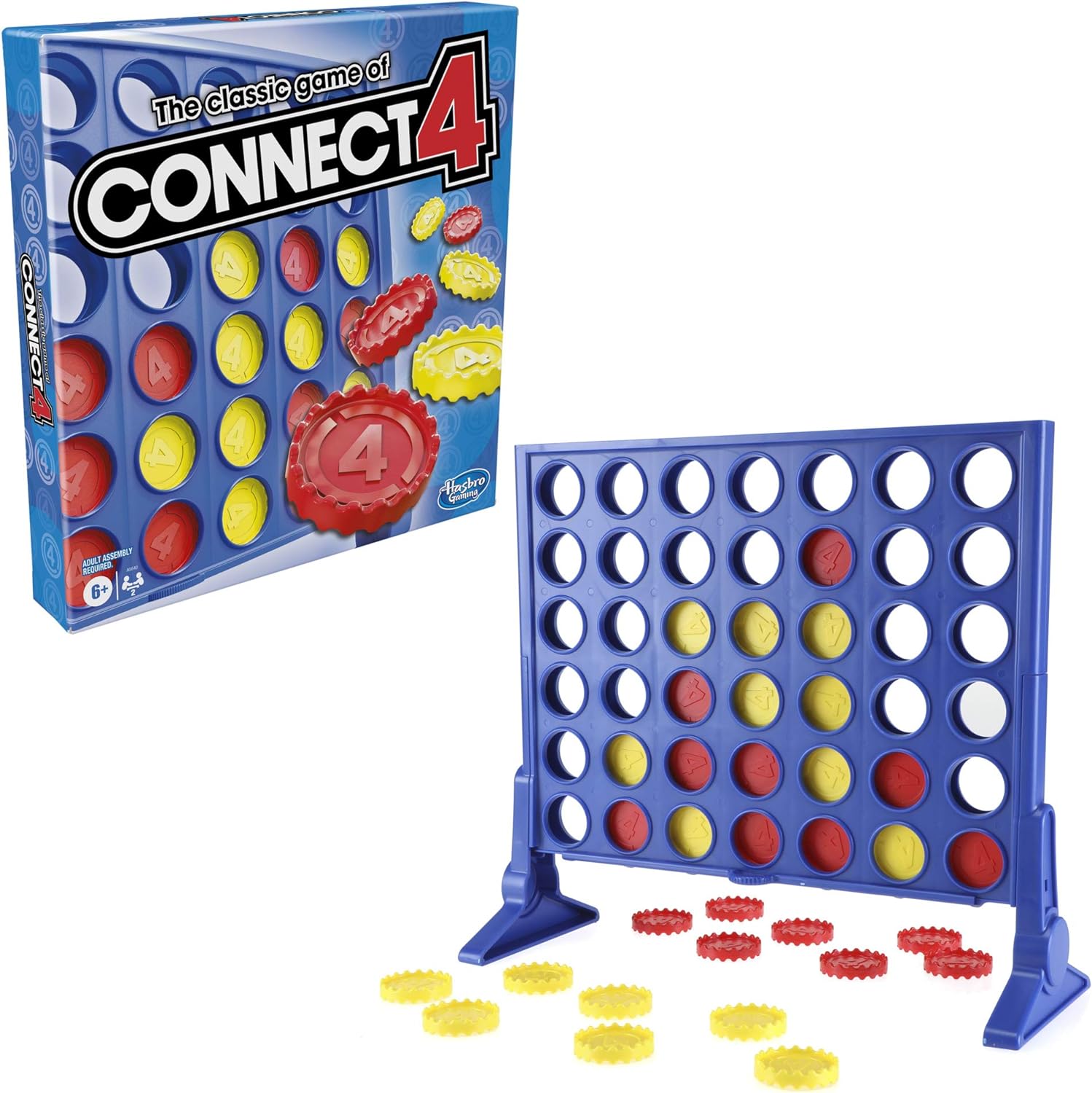 The Classic Game of Connect 4 Strategy Board Game; 2 Games for Kids Aged 6 and up; 4 in a Row - Amazing Gadgets Outlet