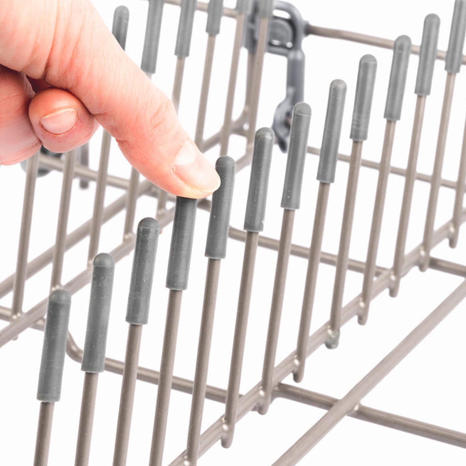 The Original Smith’s Dishwasher Rack Caps (Set of 100, Colour: Grey, Material: PVC) - Dishwasher Protection Prongs | Fits All Dishwasher Models | Made in The EU | 1 Year Money Back Guarantee! - Amazing Gadgets Outlet