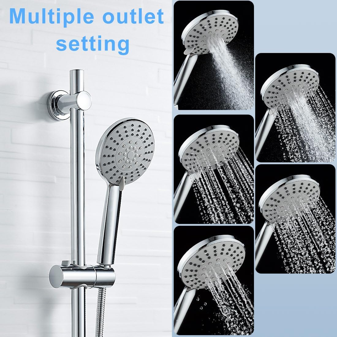 Thermostatic Shower Mixer Bar with Shower Riser Kit, NewEast Chrome Shower Mixer Set, Wall Mounted Mixer Shower Valve   Import  Single ASIN  Import  Multiple ASIN ×Product customization General Description Gallery Reviews Variations - Amazing Gadgets Outlet