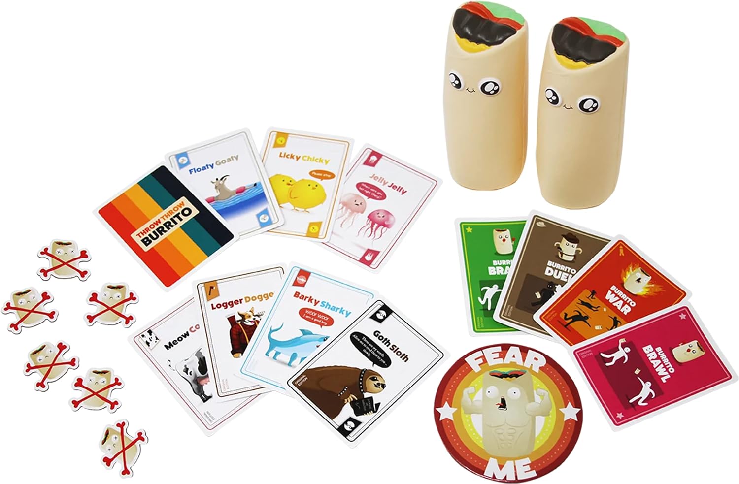 Throw Throw Burrito Card Game by Exploding Kittens - A Dodgeball Card Game - Fun Family Card Games for Adults, Teens & Kids, 2 - 6 Players - Amazing Gadgets Outlet