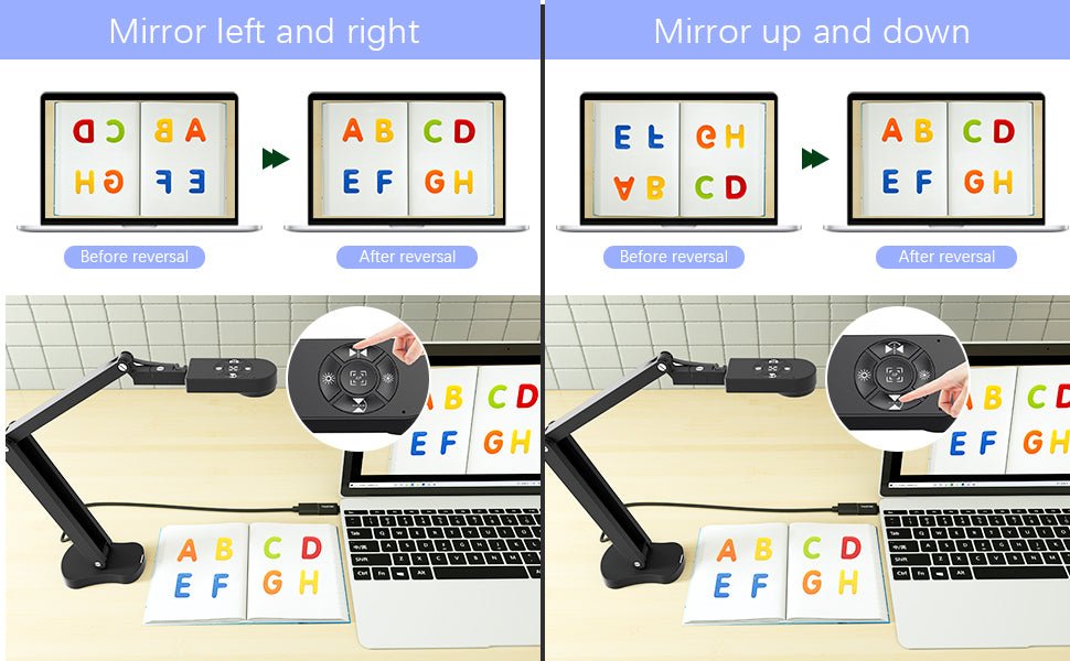 THUSTAND 8MP Visualiser/Document Camera, Webcam 4K with A3 format, LED Light, Image Invert Function, Fold, Dual Microphones for Mac OS, Windows, Zoom, OBS work (black) - Amazing Gadgets Outlet
