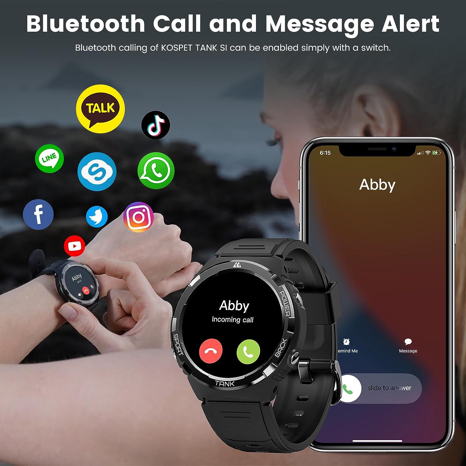 TICWRIS Smart Watches for Women,Answer/Dial Calls FitnessTracker,50 Days Battery,50M Waterproof,1.3'AMOLED HD Display,70 Sports Modes,Ai Voice Assistant 24H Sleep/Heart Rate Compatible Android iOS - Amazing Gadgets Outlet