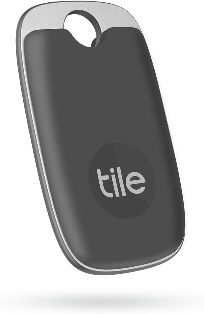 Tile Pro (2022) Bluetooth Item Finder, 1 Pack, 120m finding range, works with Alexa and Google Smart Home, iOS and Android Compatible, Find your Keys, Remotes & More, Black - Amazing Gadgets Outlet