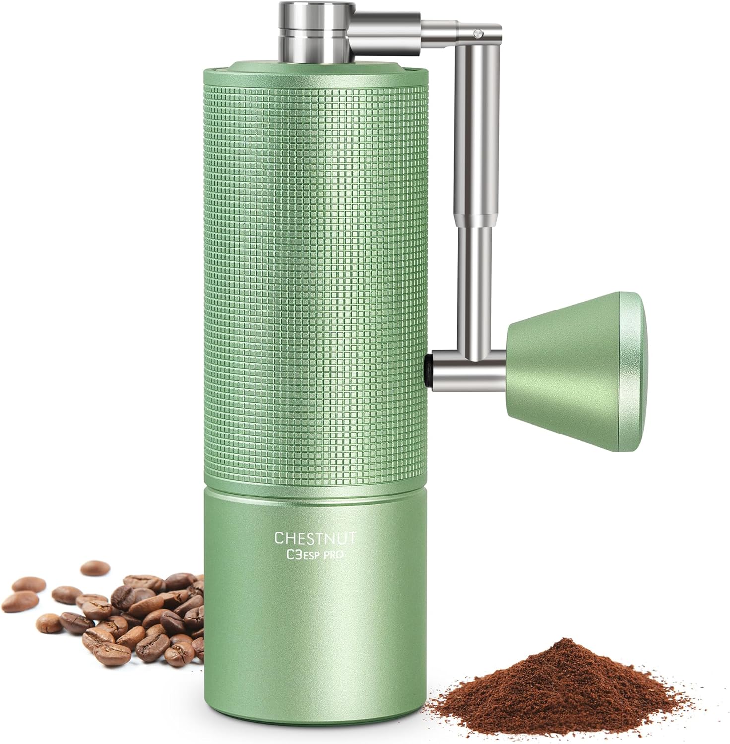 TIMEMORE Manual Coffee Grinder Chestnut C3 ESP Pro, All - Metal Coffee Grinder, Folding Handle, Stainless Steel S2C Conical Burr, Adjustable Grind Setting - Black - Amazing Gadgets Outlet