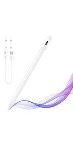 TiMOVO Stylus Pen for iPad, Dual - Tip Stylus for iPad & Touch Screen, Fast Charge Apple Pencil with Palm Rejection Tilt Sensitivity for iPad 6/7/8/9/10,iPad Air 3/4/5,iPad Mini 5/6,iPad Pro 11"/12.9" - Amazing Gadgets Outlet