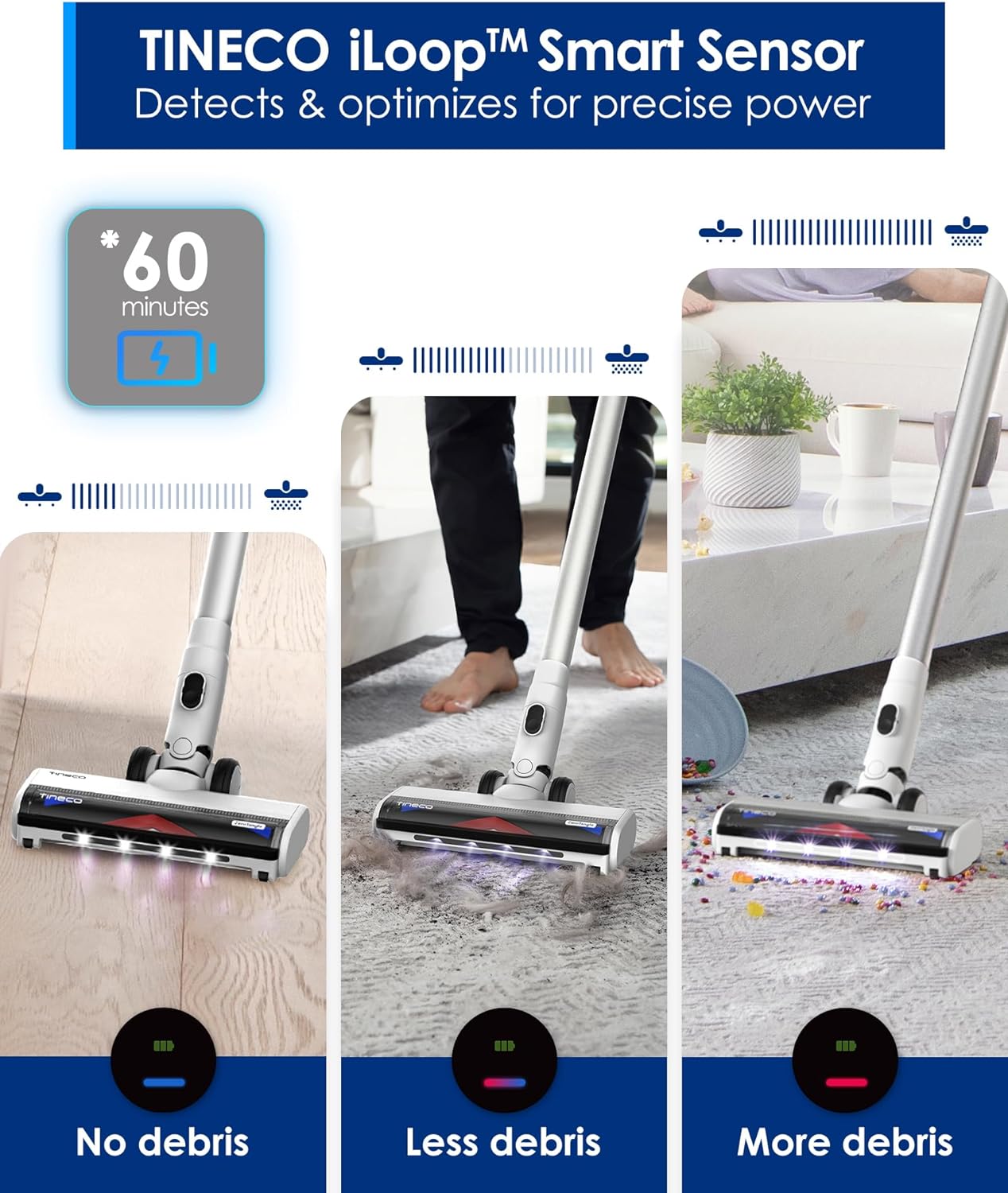 Tineco Pure ONE Station Cordless Stick Vacuum Cleaner with 3L Dust Clean Station, Complete Self - Cleaning Up to 60 Mins Runtime, Powerful Suction and Lightweight, Multi - Surface Floor Cleaning - Amazing Gadgets Outlet