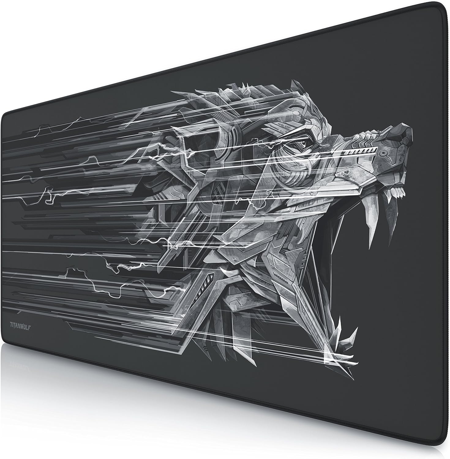 TITANWOLF XXL Speed Gaming Mouse Pad - Mouse Mat 900 x 400 x 3 mm - XXL mousepad - table mat large size - improved precision and speed - rubber base for stable grip on smooth surfaces - non slip - Amazing Gadgets Outlet