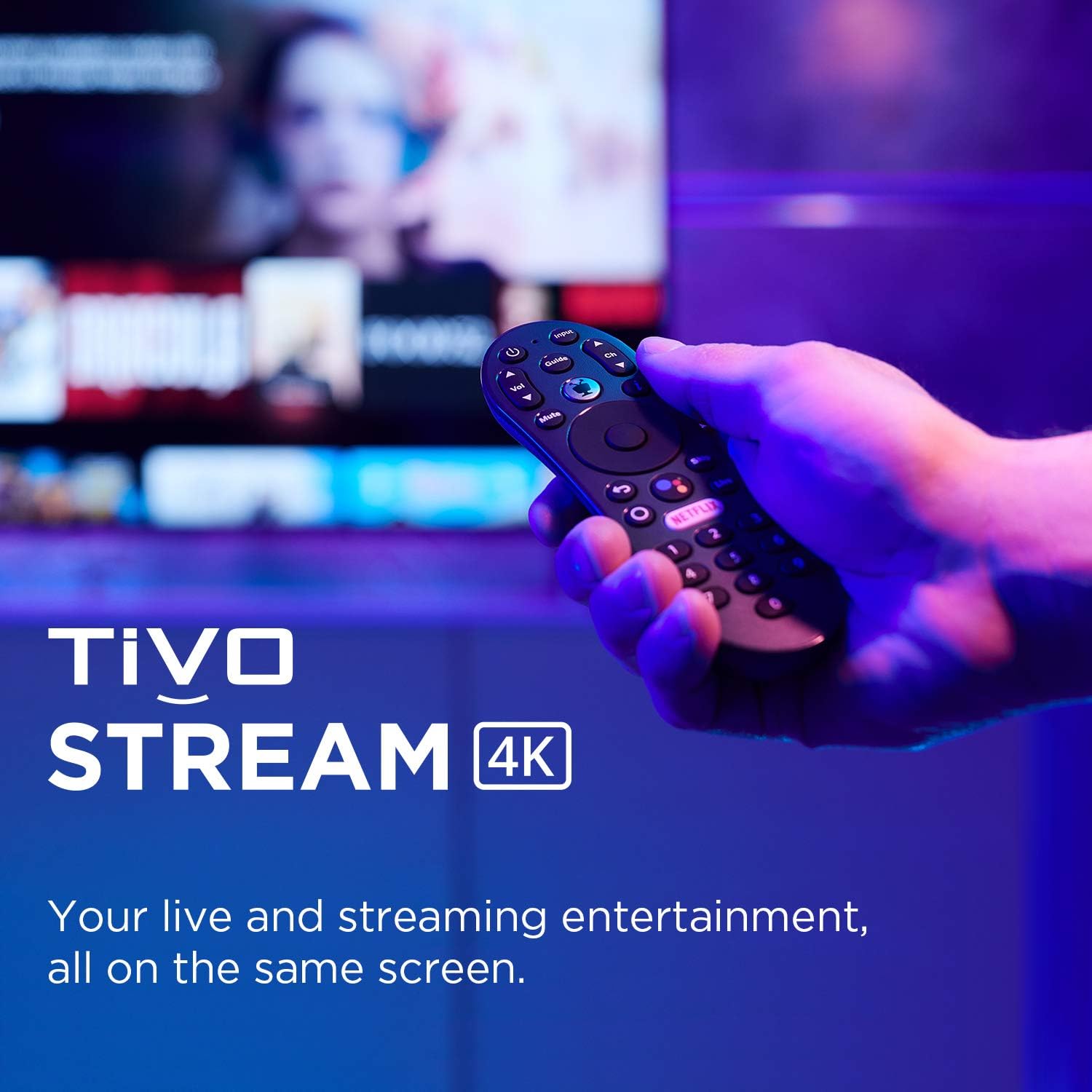 TiVo Stream 4K – Every Streaming App and Live TV on One Screen – 4K UHD, Dolby Vision HDR and Dolby Atmos Sound – Powered by Android TV – Plug - In Smart TV - Amazing Gadgets Outlet