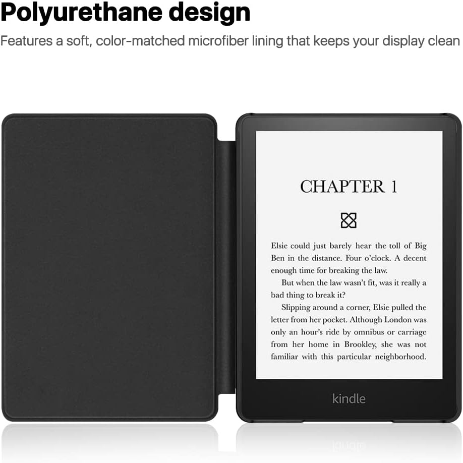 TNP Case for 6.8" Kindle Paperwhite 11th Generation 2021 /Kindle Paperwhite Signature Edition, PU Leather Cover, Protective Sleeve Folio Case for Kindle E - Reader with Auto Sleep/Wake, Composition Book - Amazing Gadgets Outlet