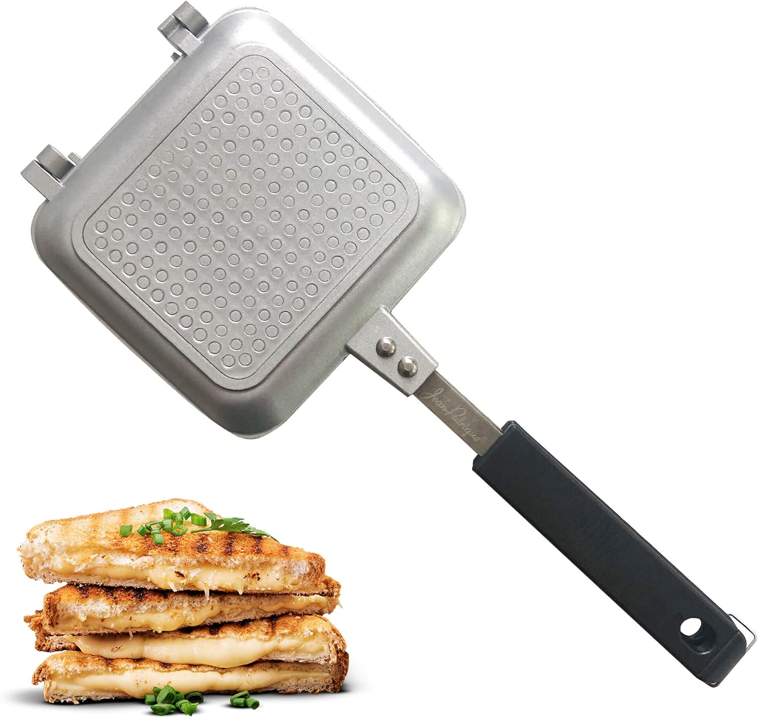 Toasted Sandwich Maker - Panini Press or Grilled Cheese Maker - Stove Top Toastie Non - Stick Ideal for Indoors and Outdoors by Jean Patrique - Amazing Gadgets Outlet