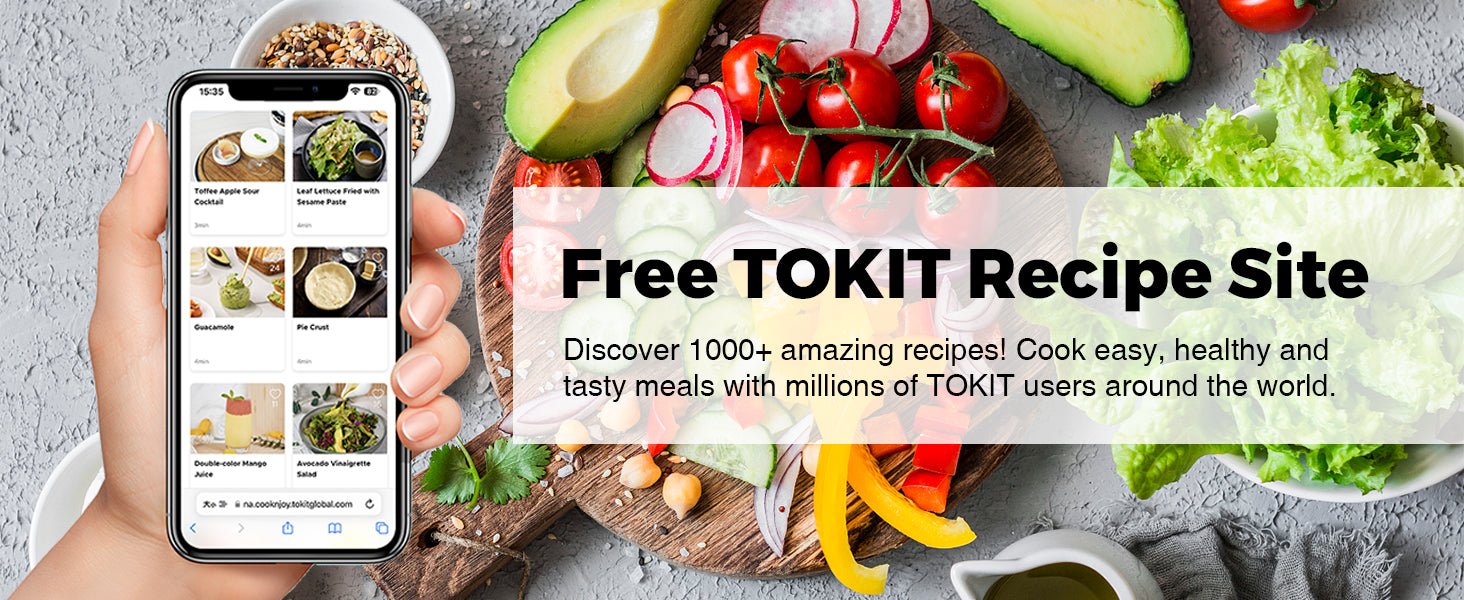 TOKIT Omni Cook Robot All - in - 1 Food Processor with 21 Cooking Functions Built - in 7'' Touch Screen Guided Recipes Pre - clean, Chopper, Juicer, Blender, Mixer, Weigh, Sous - Vide, Ice Crush and more - Amazing Gadgets Outlet