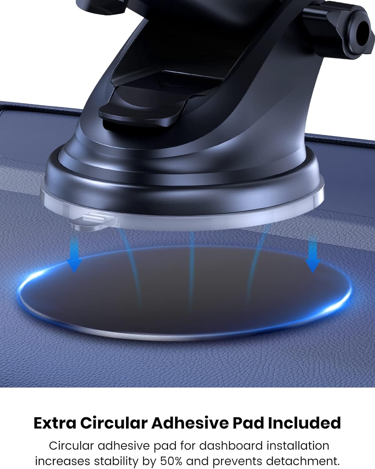 TOPK Car Phone Holder, [2023 Military - Grade Suction & Hook ] Phone Holder for Cars 4 in 1 Super Stable Car Phone Mount for Car Dashboard/Windscreen/Air Vent Compatible with All Mobile Phones - Amazing Gadgets Outlet