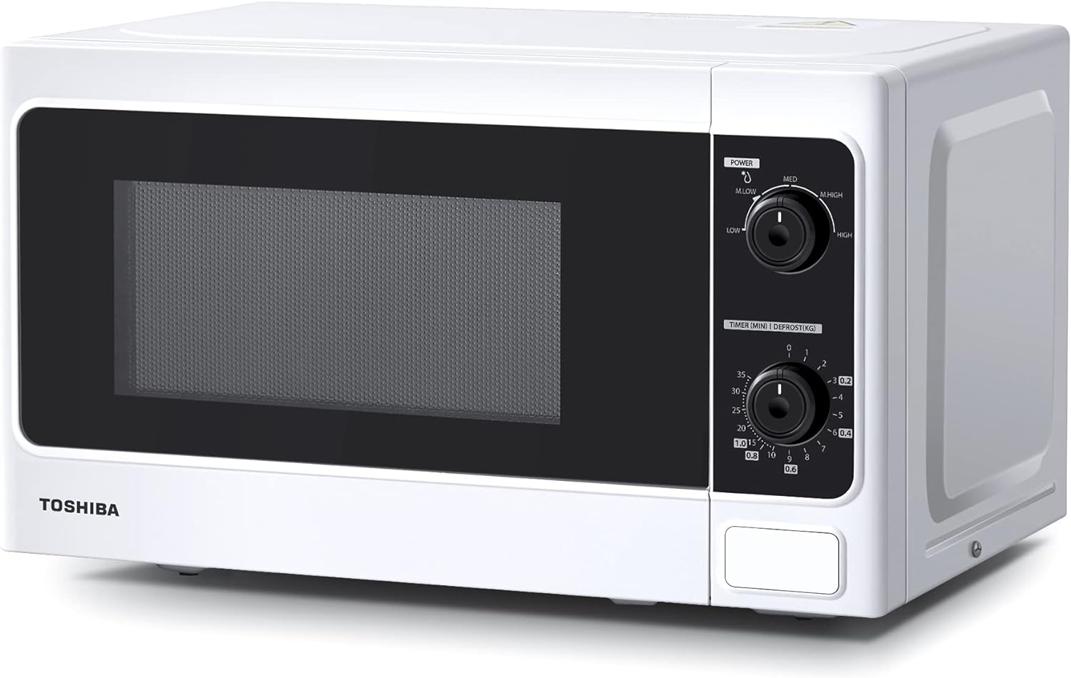 Toshiba 800 w 20 L Microwave Oven with Function Defrost and 5 Power Setting, Stylish Design – White - MM - MM20P(WH) - Amazing Gadgets Outlet