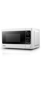 Toshiba 800 w 20 L Microwave Oven with Function Defrost and 5 Power Setting, Stylish Design – White - MM - MM20P(WH) - Amazing Gadgets Outlet