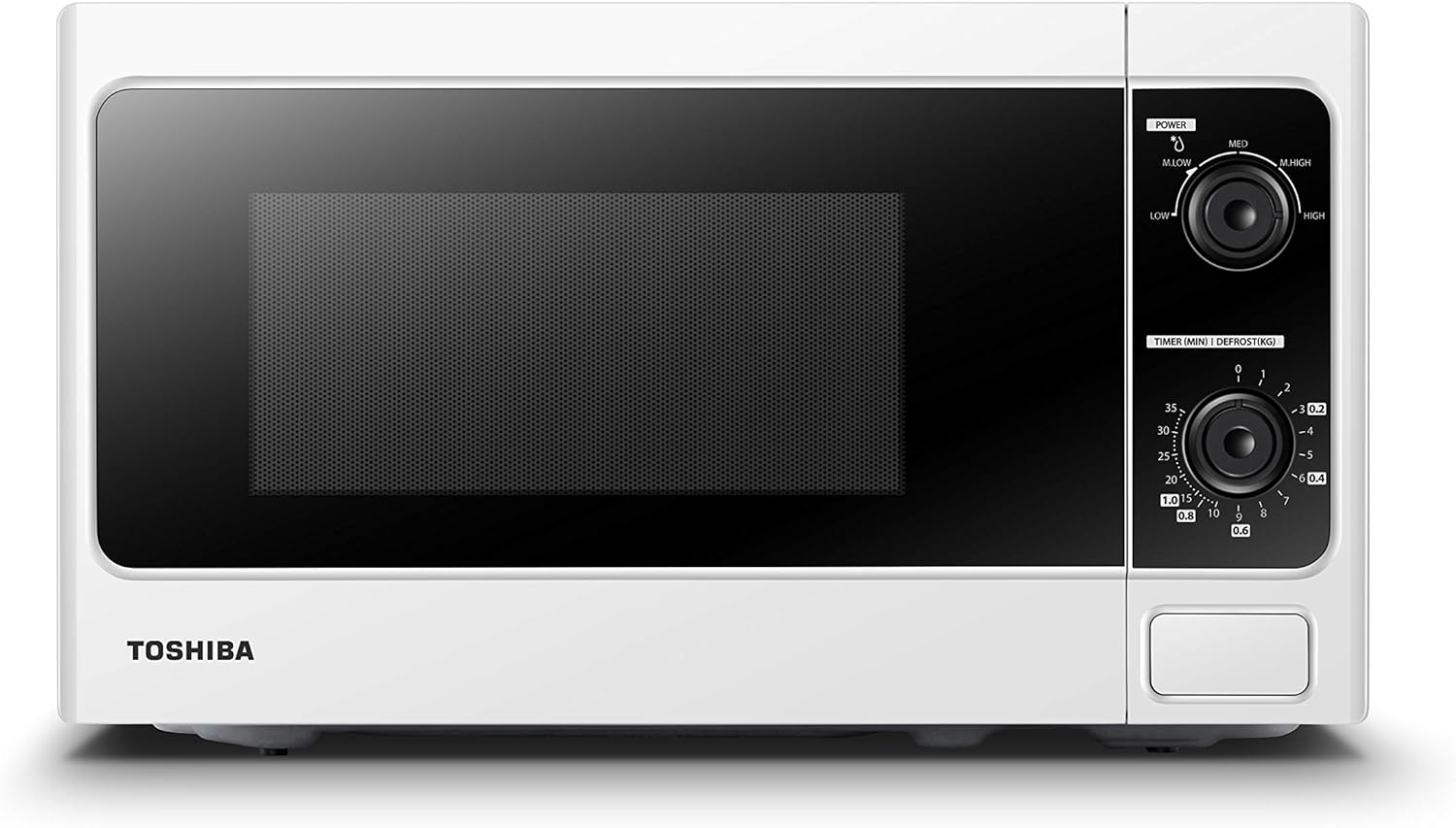 Toshiba 800w 20L Microwave Oven with Function Defrost and 5 Power Levels, Stylish Design – White - MM - MM20P(WH) - Amazing Gadgets Outlet