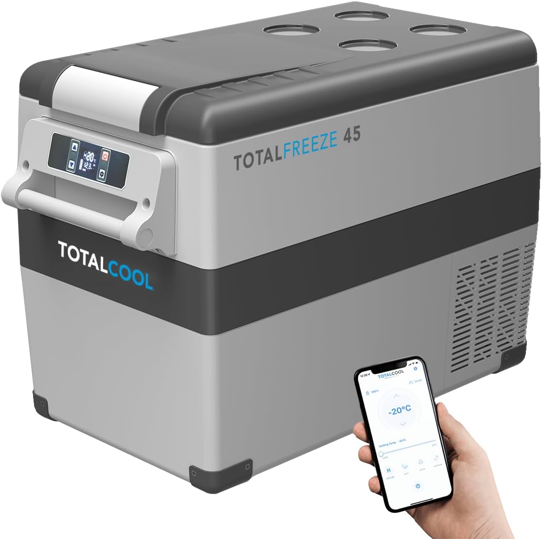 Totalcool UK - TOTALFREEZE | 2 Year Warranty | 12/24 Volt Portable Fridge Freezer | App Controlled Coolbox for Camping, Caravan, Motorhome, Van Life Picnic, Off Grid, Fishing   Import  Single ASIN  Import  Multiple ASIN ×Product customization - Amazing Gadgets Outlet