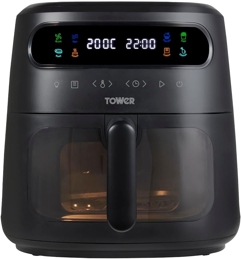 Tower T17021 Family Size Air Fryer with Rapid Air Circulation, 60 - Minute Timer, 4.3L, 1500W, Black   Import  Single ASIN  Import  Multiple ASIN ×Product customization General Description Gallery Reviews Variations Additional details - Amazing Gadgets Outlet