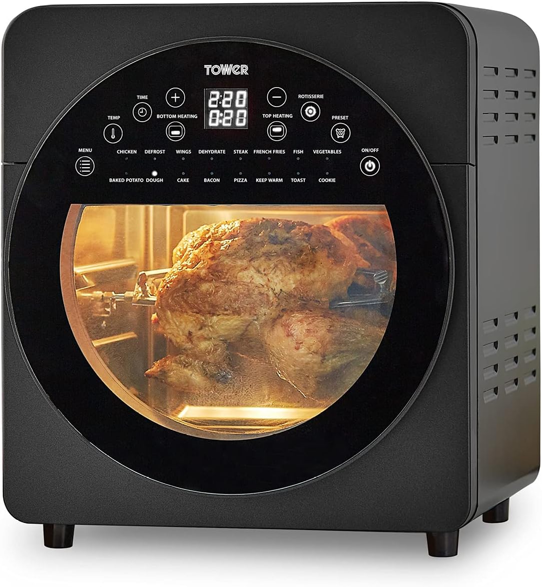 Tower T17088 Vortx 9L Dual Basket Air Fryer with Smart Finish, 2600W, Black - Amazing Gadgets Outlet