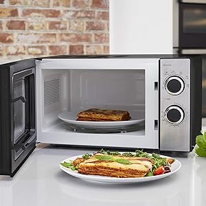 Tower T24015 800W 20L Microwave with 5 Power Levels and a 30 Minute Timer, Black - Amazing Gadgets Outlet