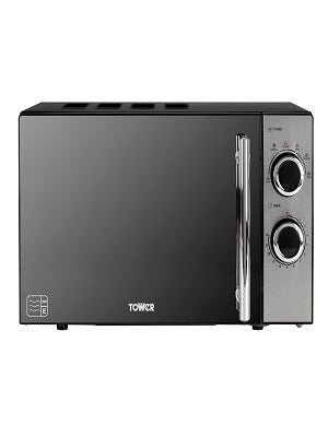 Tower T24015 800W 20L Microwave with 5 Power Levels and a 30 Minute Timer, Black - Amazing Gadgets Outlet