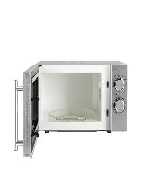 Tower T24015S 800W 20L Microwave with 5 Power Levels and a 30 Minute Timer, Silver - Amazing Gadgets Outlet