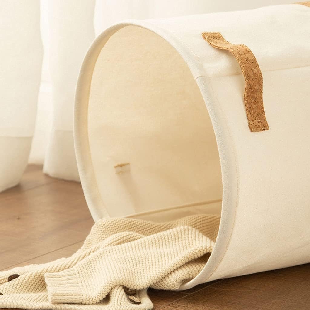 Toy Storage Bag Linen Cotton Toy Storage Bag Laundry Clothes Basket Organizer Folding Box Clothes Storage Bag (Size : 35cm*30cm) (35cm*30cm) - Amazing Gadgets Outlet