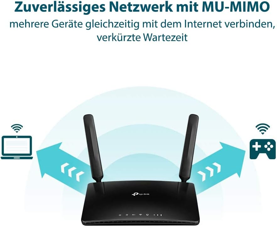 TP - Link Box 4G, Router 4G+ LTE Cat.6 300 Mbps WiFi AC 1200 Mbps, 2 x SMA for External Antenna, 4 RJ45 Gigabit Ports, Removable Antennas, OneMesh, Modem SIM Card for Any Operator, Archer MR600 - Amazing Gadgets Outlet