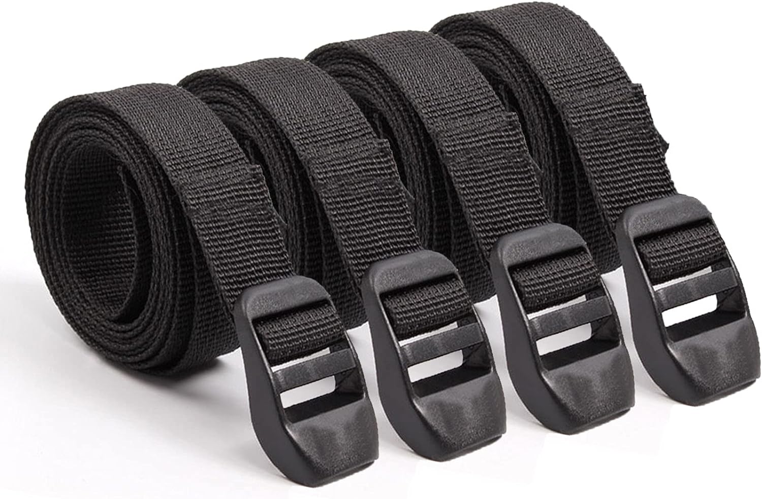 Trail Camera Straps, Flrsucby Wildlife Trail Camera Mount Straps Nylon Fiber Straps, Tree Belts Kit Fits Cameras for Trail Game Cameras Accessory with Thickened buckle, Black, 4 PCS, S, BD_K1 - Amazing Gadgets Outlet