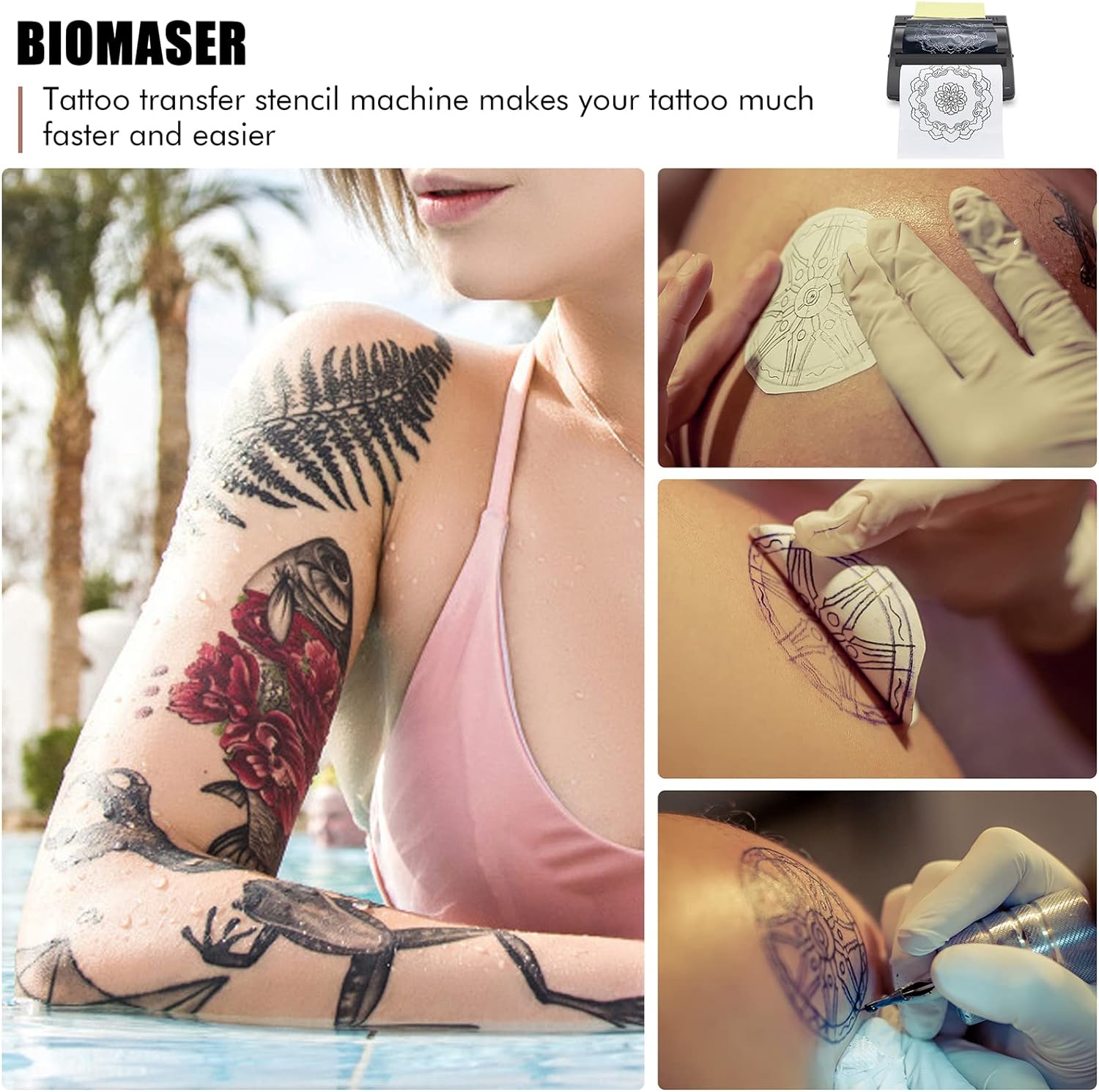 Transfer Stencil Machine BIOMASER® Professional Printer Machine Drawing Thermal Stencil Maker Copier For DIY, No Ink Need - Amazing Gadgets Outlet