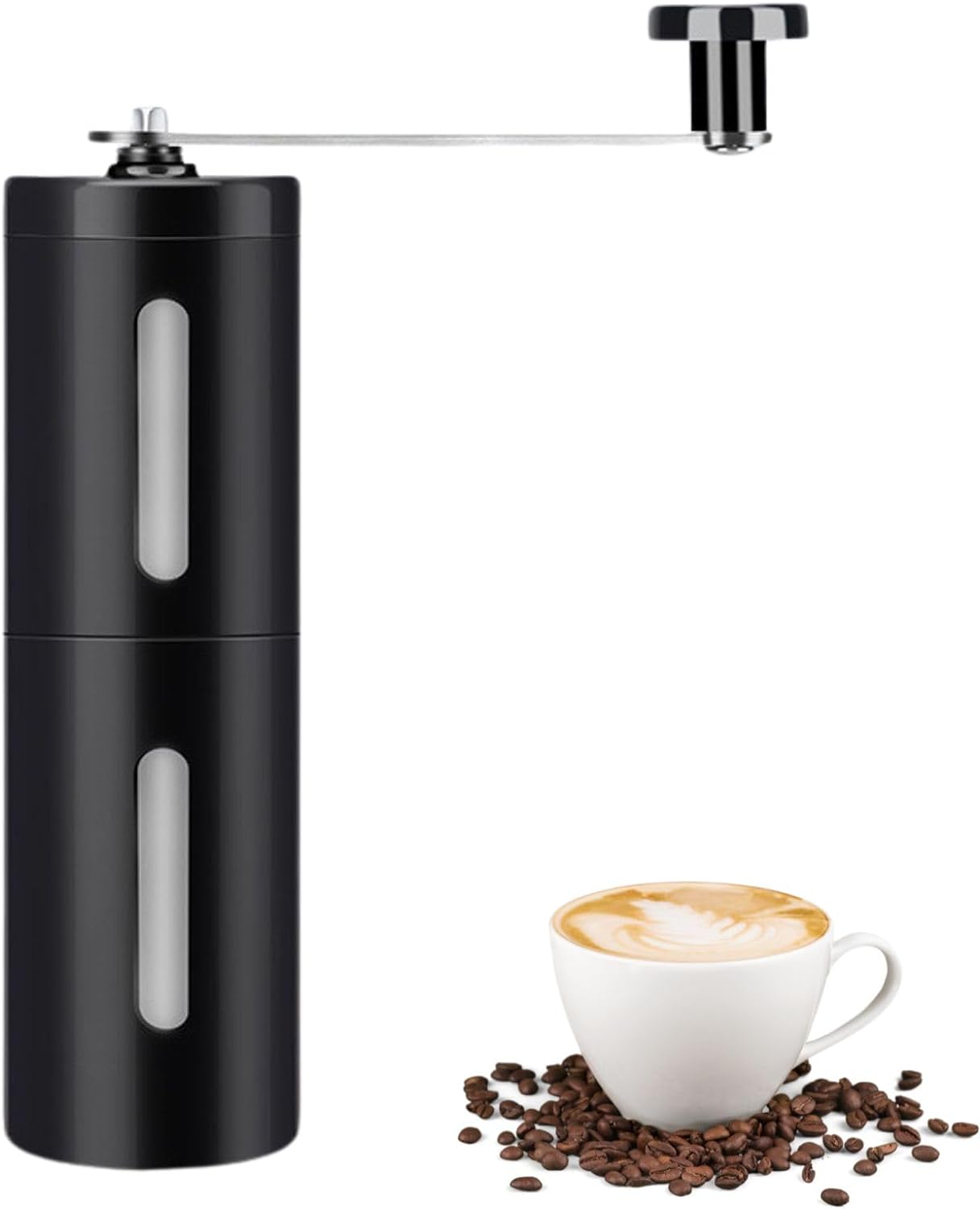 Trending Coffee Grinder Manual Adjustable, Handheld Coffee Grinder, Stainless Steel Coffee Grinder with 6 Adjustable Coarseness, Portable Coffee Bean Grinder, Best Coffee Grinder - Amazing Gadgets Outlet