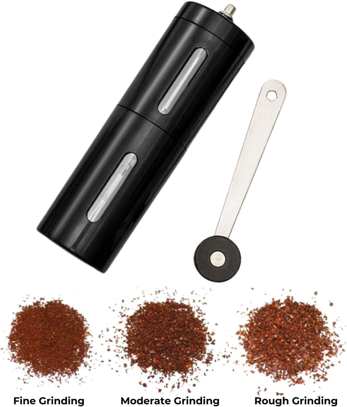 Trending Coffee Grinder Manual Adjustable, Handheld Coffee Grinder, Stainless Steel Coffee Grinder with 6 Adjustable Coarseness, Portable Coffee Bean Grinder, Best Coffee Grinder - Amazing Gadgets Outlet