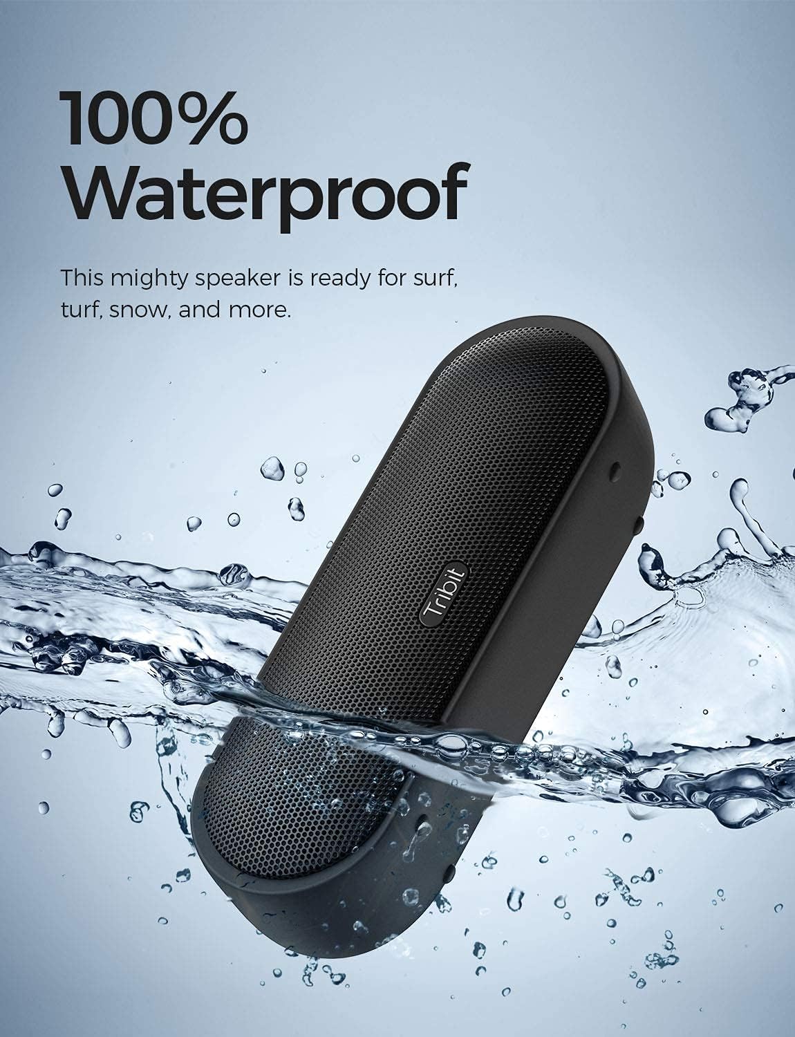 Tribit Upgraded Bluetooth Speaker MaxSound Plus 24W Portable Wireless Speakers with Bluetooth 5.0,Type C,Exceptional XBass,Audiobook EQ,IPX7 Waterproof,20 - Hour Playtime,100ft Bluetooth Range - Amazing Gadgets Outlet