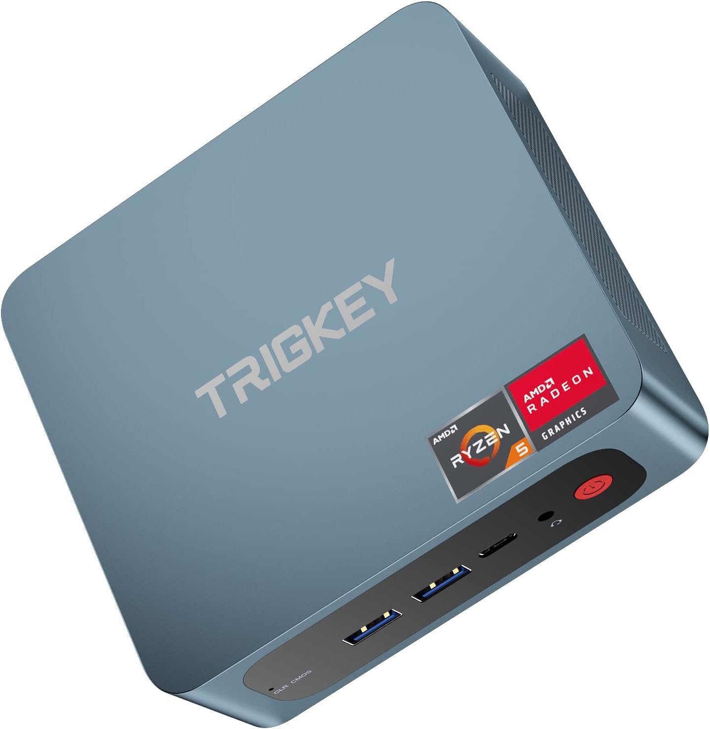 TRIGKEY S5 AMD Mini PC, Ryzen 7 5700U (Up to 4.3 GHz) 8 - Core 16Thread Mini Desktop, Micro Computer, 16GB DDR4 3200MHz | 500GB 3000MB/S NVME SSD, Small Gaming PC 4K Dual Displays, WiFi 6+BT5.2, USB3.2 - Amazing Gadgets Outlet