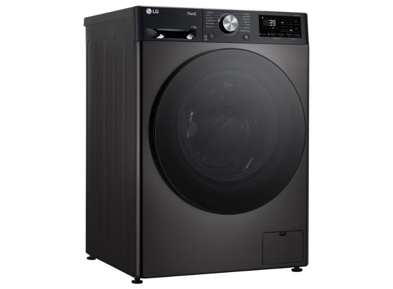 TurboWash™ 11kg Washing Machine with 1400 rpm, Steam™, AI DD™, A Energy Rated in Black Metallic - Amazing Gadgets Outlet