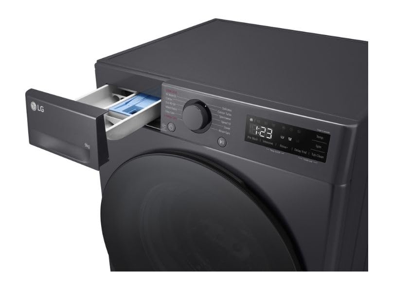 TurboWash™ 9kg Washing Machine with 1200 rpm, Steam™, AI DD™, A Energy Rated in Slate Grey - Amazing Gadgets Outlet