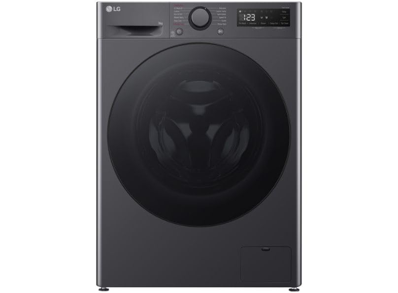 TurboWash™ 9kg Washing Machine with 1200 rpm, Steam™, AI DD™, A Energy Rated in Slate Grey - Amazing Gadgets Outlet