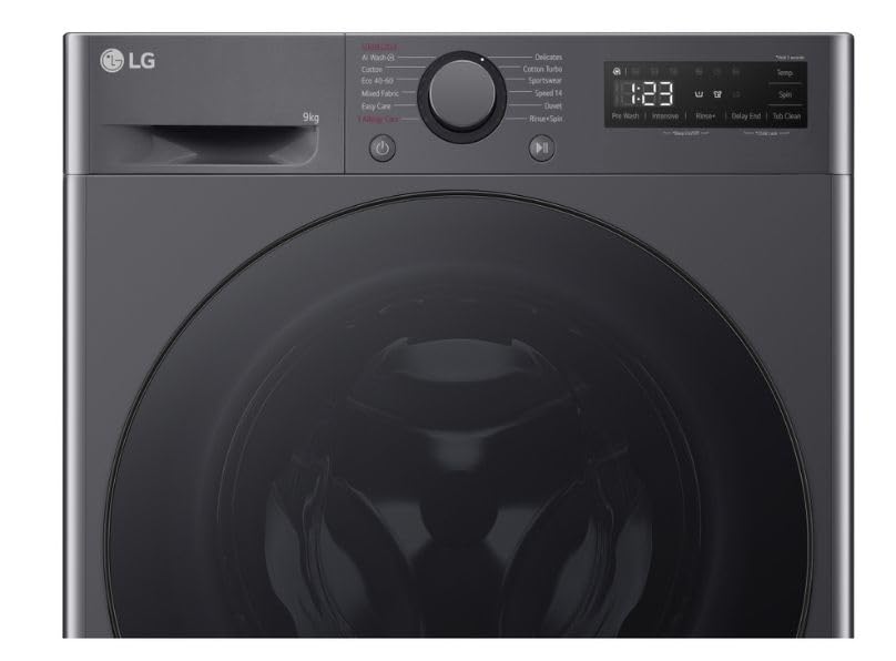 TurboWash™ 9kg Washing Machine with 1200 rpm, Steam™, AI DD™, A Energy Rated in Slate Grey - Amazing Gadgets Outlet