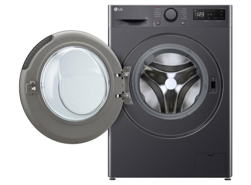 TurboWash™ 9kg Washing Machine with 1200 rpm, Steam™, AI DD™, A Energy Rated in Slate Grey - Amazing Gadgets Outlet