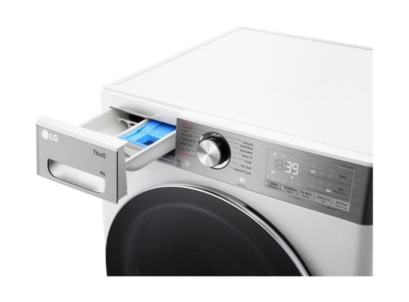 TurboWash™360 9kg Washing Machine with 1400 rpm, A Energy Rated, Steam+™, AI DD™ in White - Amazing Gadgets Outlet