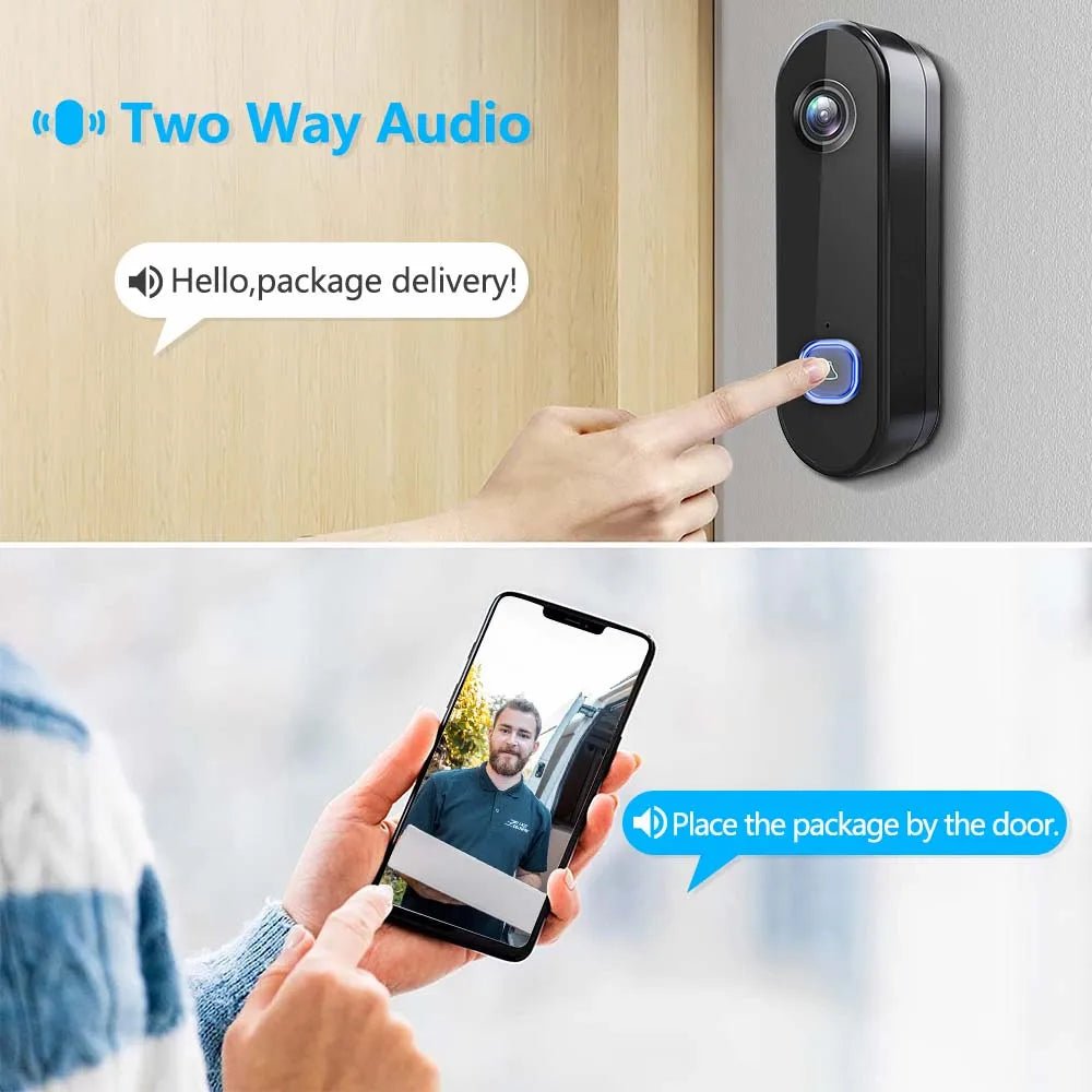 TUYA Video Doorbell WIFI 1080P HD Outdoor Phone Door Bell Camera Security Video Intercom IR Night Vision AC USB Power Smart Home - Amazing Gadgets Outlet