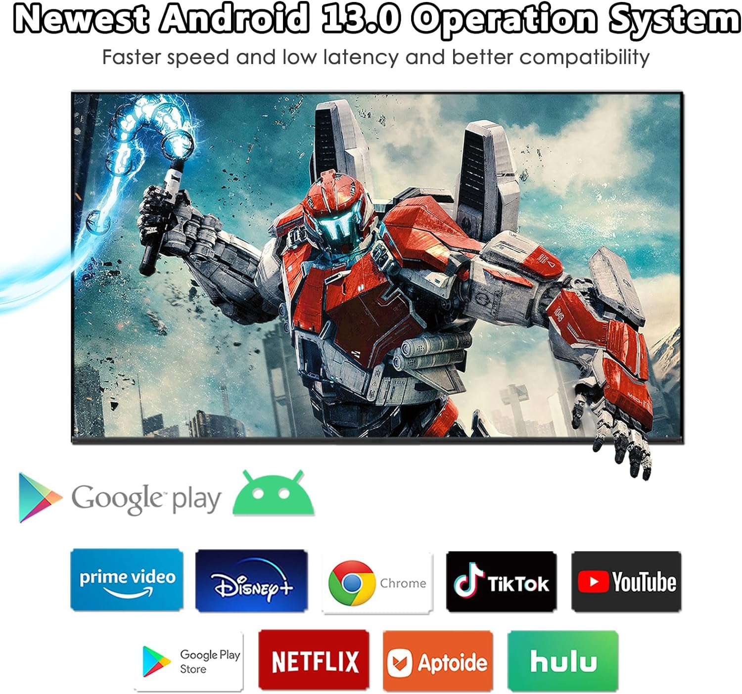 TV Box Android 2023,Android 13.0 Box 8K,4GB Ram 32GB Rom RK3528 Quad - Core 64bit Cortex - A53,Support Wifi6,HDR10+,2.4G+5G Dual Wifi,Bluetooth 5.0,100M Ethernet,Smart Box with Mini Wireless Keyboard - Amazing Gadgets Outlet