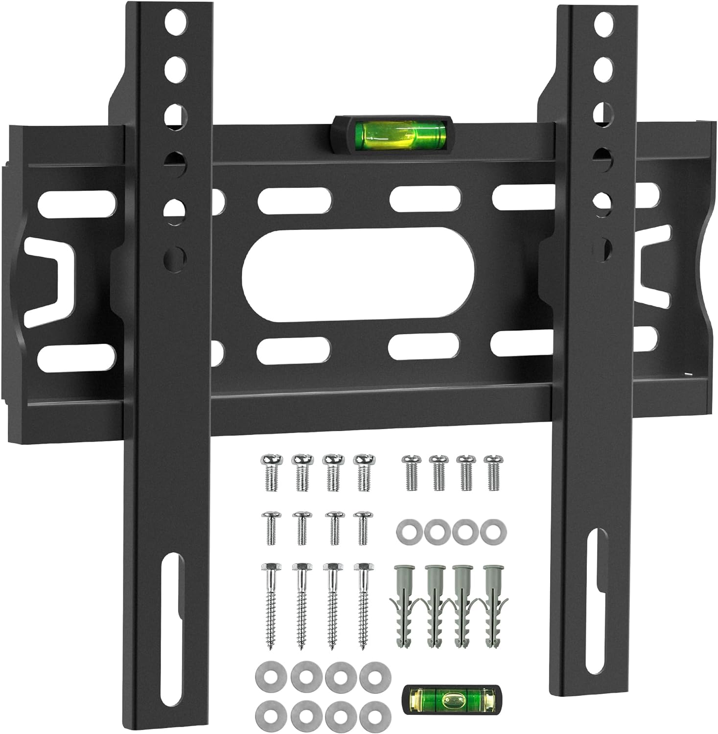 Tv Wall Bracket For 17 - 43 Inch, Flat Tv Wall Mount With Spirit Level, 25kg Capacity, Max Vesa: 200x200 - Amazing Gadgets Outlet