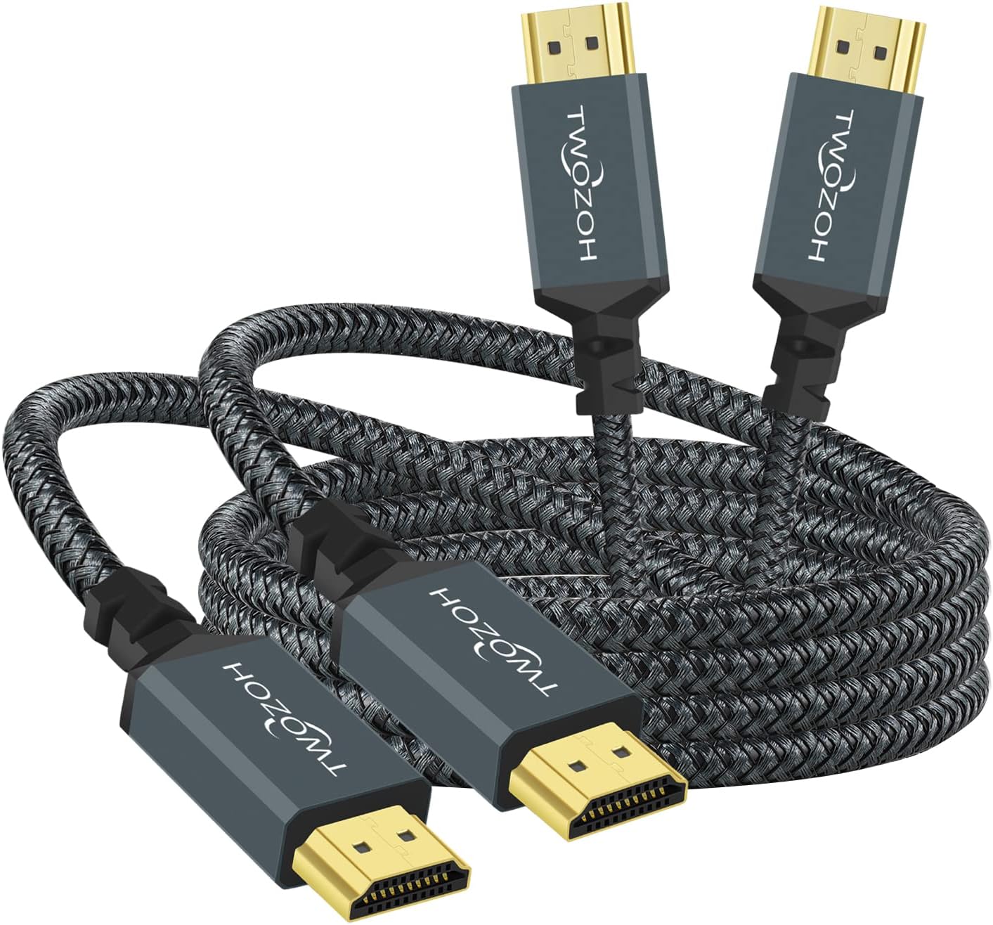 Twozoh 15M HDMI 2.0 Cable, High - Speed Braided HDMI to HDMI Lead support 4K/60HZ 18Gbps 2.0a/2.0b/1.4a/2160p/1080p for PS5,PS4,PC,Projector,Monitor,TV, Xbox - Amazing Gadgets Outlet