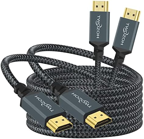 Twozoh 15M HDMI 2.0 Cable, High - Speed Braided HDMI to HDMI Lead support 4K/60HZ 18Gbps 2.0a/2.0b/1.4a/2160p/1080p for PS5,PS4,PC,Projector,Monitor,TV, Xbox - Amazing Gadgets Outlet