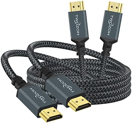 Twozoh HDMI 2.0 Cable 0.3M, High Speed Braided HDMI to HDMI Lead support 4K/60HZ 18Gbps 2.0a/2.0b/1.4a/2160p/1080p for PS5,PS4,PC,Projector,Monitor,TV, Xbox - Amazing Gadgets Outlet