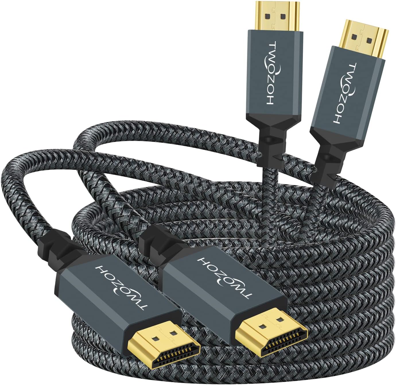 Twozoh HDMI 2.0 Cable 1M, High Speed Braided HDMI to HDMI Lead support 4K/60HZ 18Gbps 2.0a/2.0b/1.4a/2160p/1080p for PS5,PS4,PC,Projector,Monitor,TV, Xbox - Amazing Gadgets Outlet