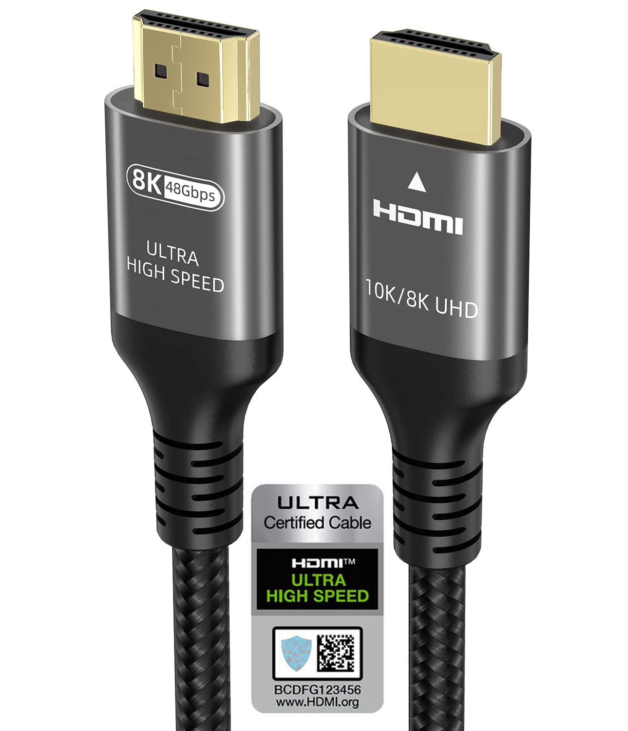 Ubluker 10K 8K 4K HDMI Cable 48Gbps 2M, Certified Ultra High Speed HDMI® Cable 4K 240Hz 144Hz 8K 60Hz 0.01ms HDR10+ ARC eARC HDCP2.3 Netflix Roku TV PC Monitor Projector PS5 4 Xbox   Import  Single ASIN  Import  Multiple ASIN ×Product customizati - Amazing Gadgets Outlet