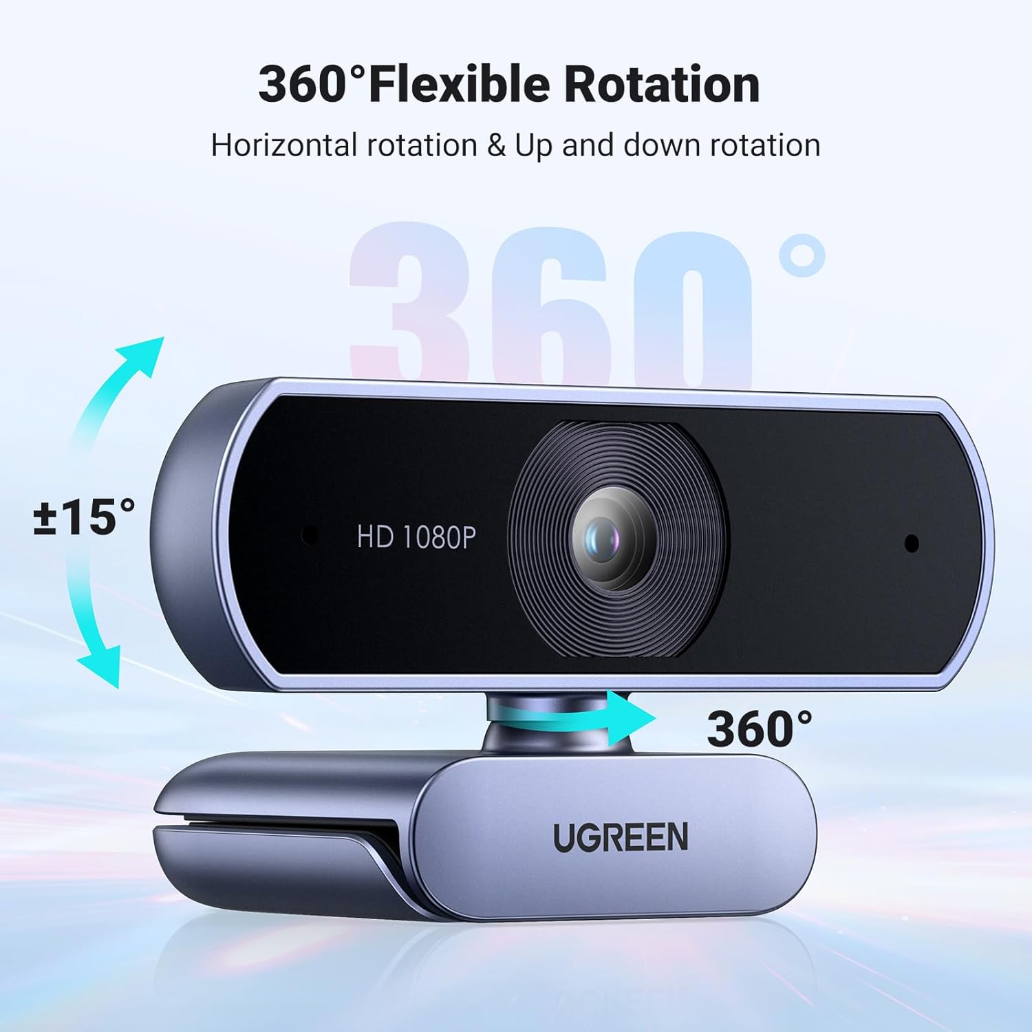 UGREEN USB Webcam, Full HD 1080P/30fps Webcam for PC, Webcam with Microphone, Clear Stereo Audio, Auto Light Correction, 85° View Web Cam for Live Streaming, Video Calling, Studying, Conferences - Amazing Gadgets Outlet