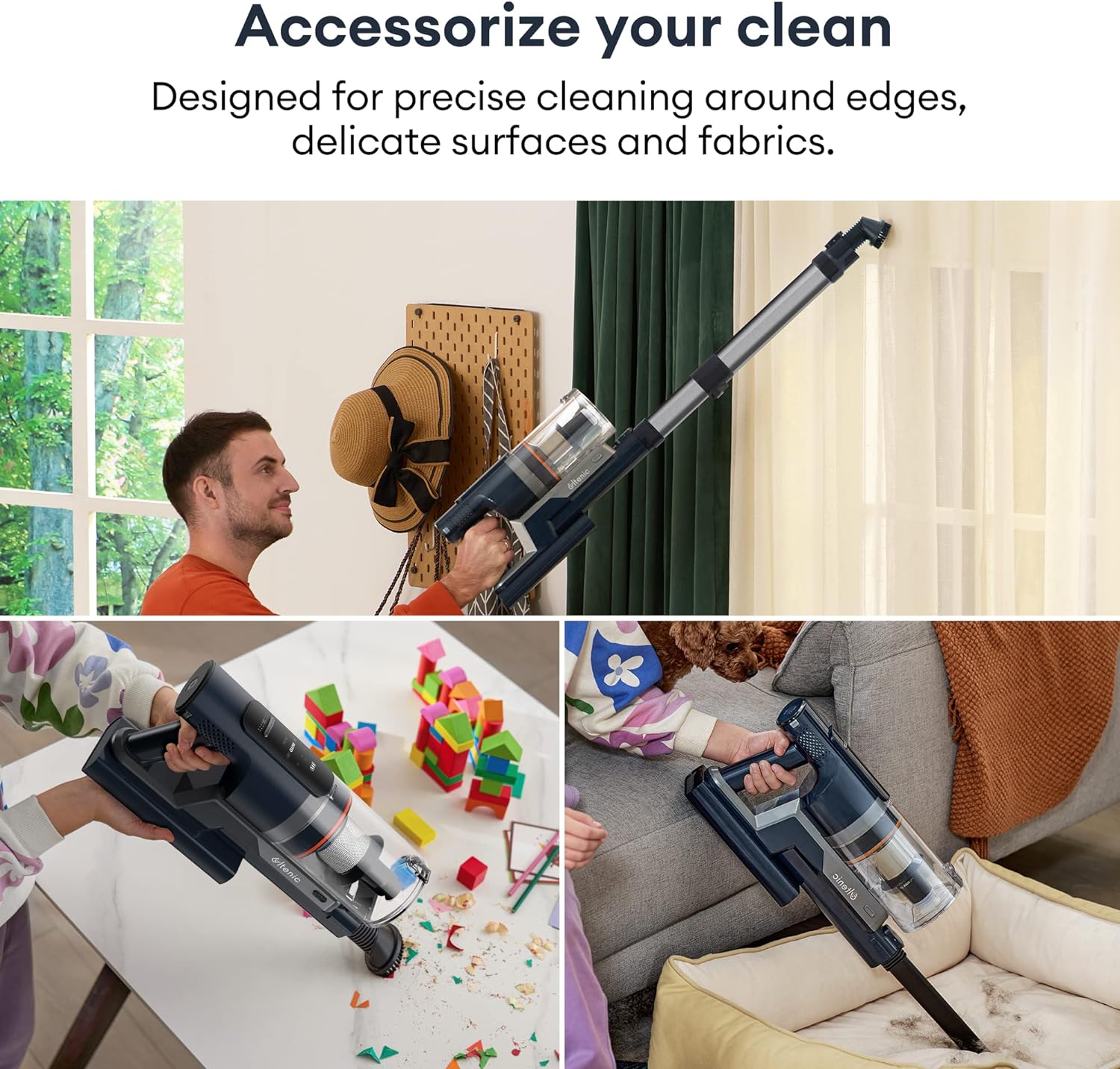 Ultenic FS1 Cordless Vacuum Cleaner, with Automatic Emptying Station, Powerful Suction 30KPa/450W, Removable Battery up to 60 Mins, Stick Vacuum Cleaner for Hard Floor Home Carpets - Amazing Gadgets Outlet