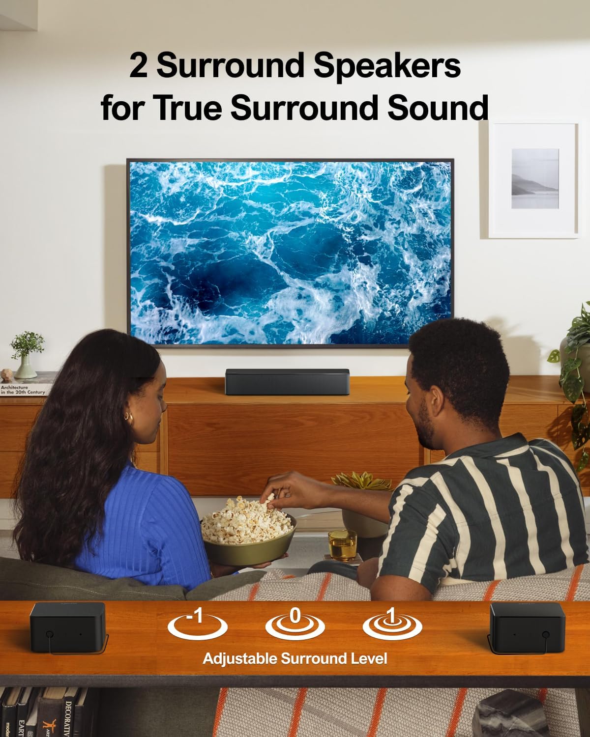 ULTIMEA 5.1 Soundbar with Dolby Atmos, 3D Surround Sound System Sound Bar for TV, TV Sound Bar with Wireless Subwoofer, Surround and Bass Adjustable Home Audio TV Speakers, Poseidon D60 Series - Amazing Gadgets Outlet